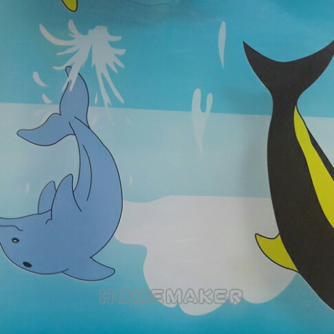 彩繪鯨魚 自黏窗貼 DIY _HO-90370 4