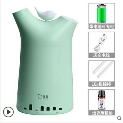 無線加濕器辦公室桌面補水可充電小型便攜式空氣香薰家用臥室房間雙噴霧宿舍