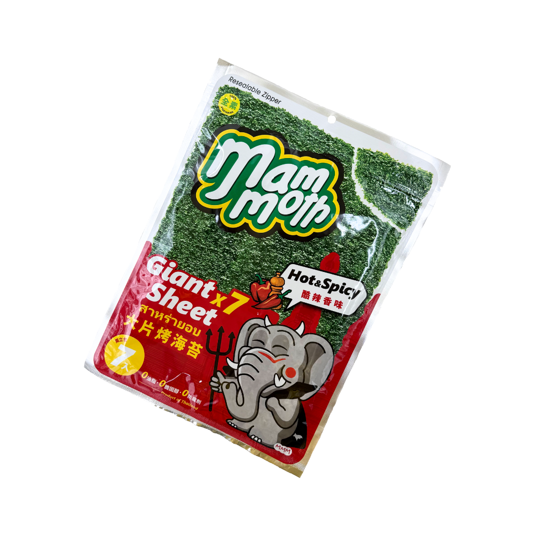 團購美食 mm大象 泰式烤海苔片 原味 / 香烤魷魚 / 辣味 3