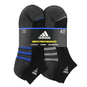 [COSCO代購4] W949985 Adidas 男運動短襪 6入組 黑