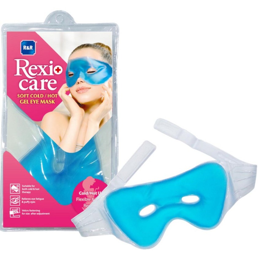 R&R 雙效冷熱果凍兩用凝膠眼罩 開孔/全罩 冷熱敷墊 眼罩 (有一體成型固定式黏扣帶) 萊禮生醫