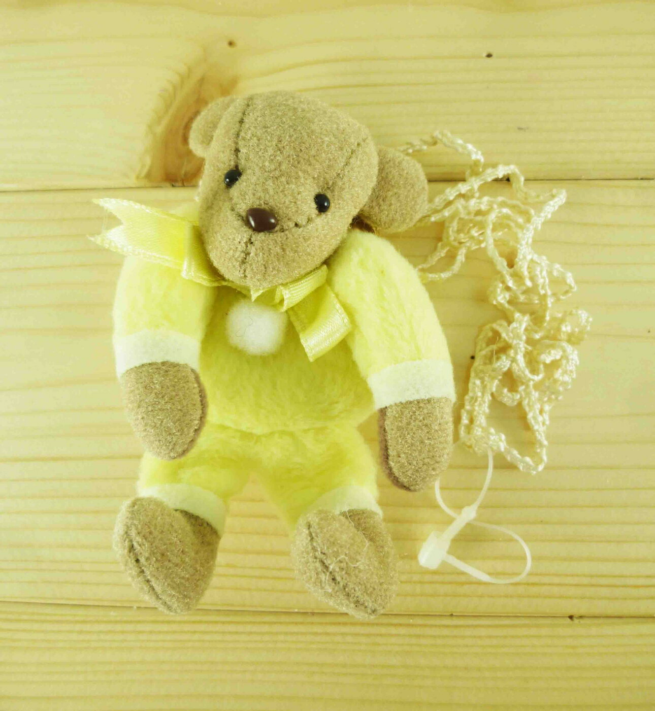 【震撼精品百貨】泰迪熊 Teddy Bear 絨毛零錢包-黃色 震撼日式精品百貨