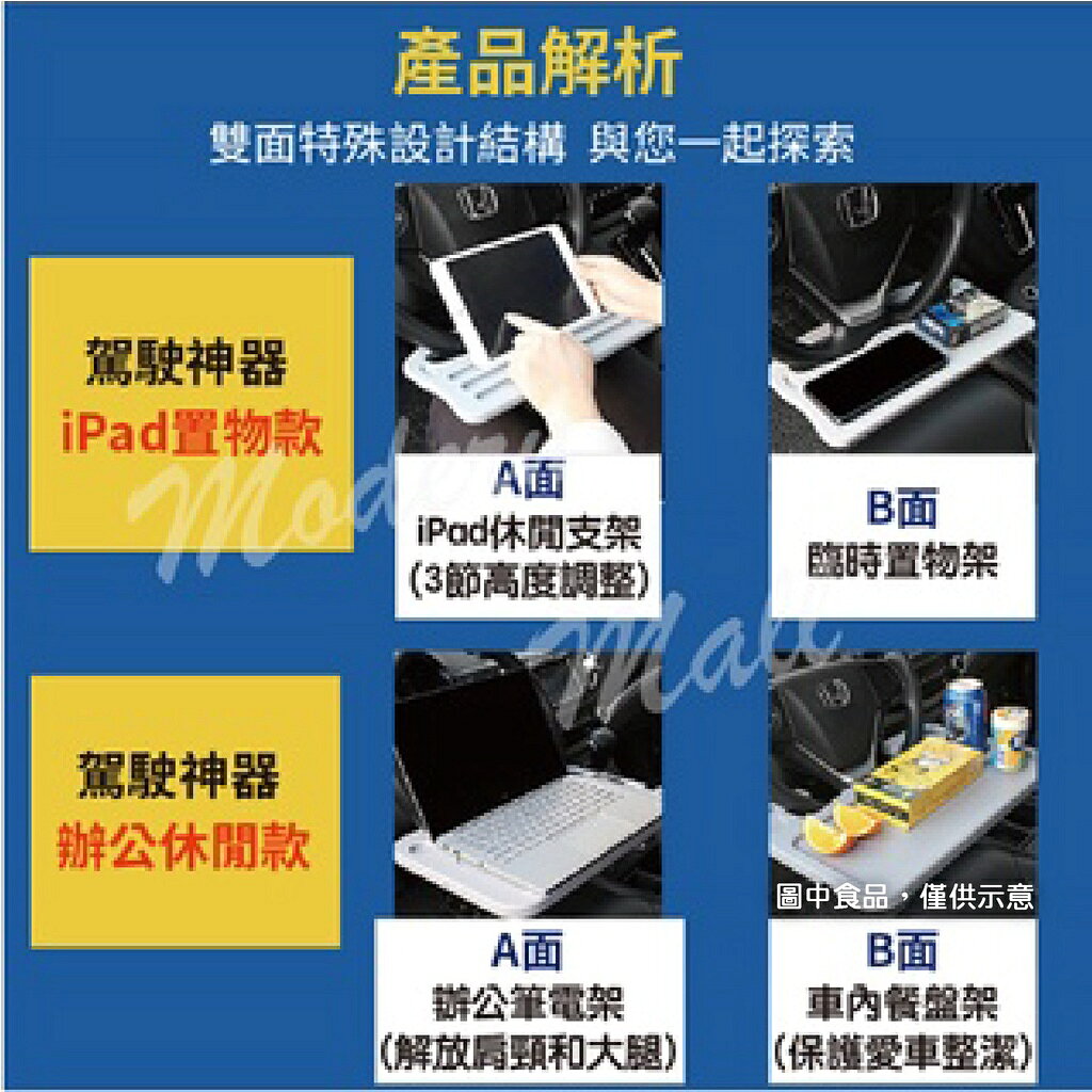 方向盤餐桌【駕駛用餐神器💎台灣現貨】車用餐盤 汽車餐盤 車用餐桌 車用置物架 汽車 駕駛 餐桌 乾淨 用餐 7
