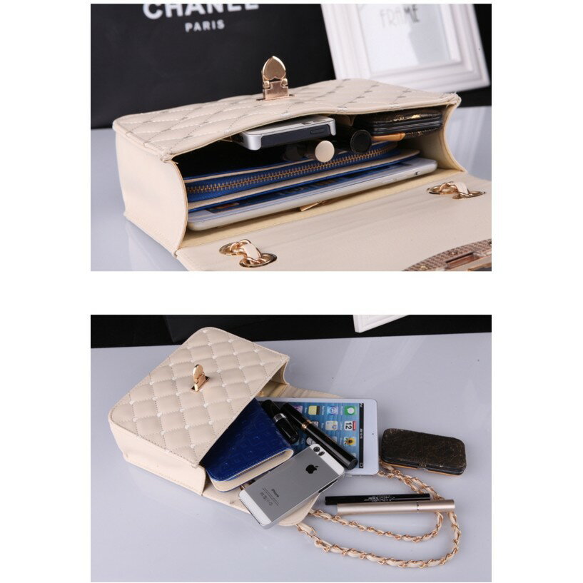 櫻桃嚴選 六色 現貨 時尚經典 菱格包 單肩包 側背包 水餃包 鍊條單肩包 3 櫻桃嚴選 六色 現貨 時尚經典 菱格包 單肩包 側背包 水餃包 鍊條單肩包 3