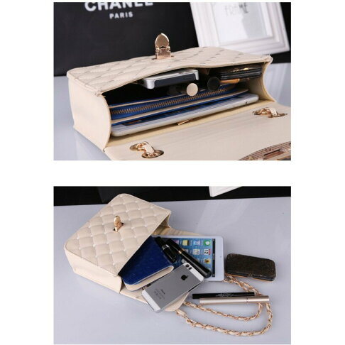 櫻桃嚴選 六色 現貨 時尚經典 菱格包 單肩包 側背包 水餃包 鍊條單肩包 3