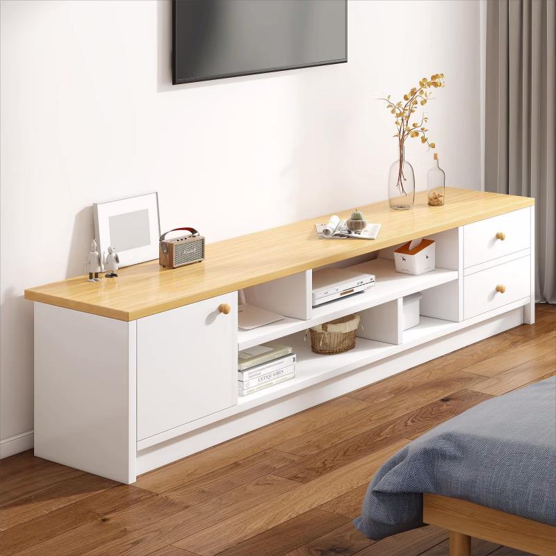 電視櫃簡約現代小戶型客廳家用新款原木風落地桌簡易臥室電視機櫃