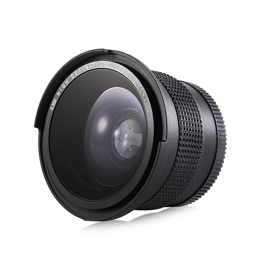 52mm 0.35x超廣角魚眼微距二合一附加鏡頭適用尼康佳能索尼富士等【Snowbelle優選】