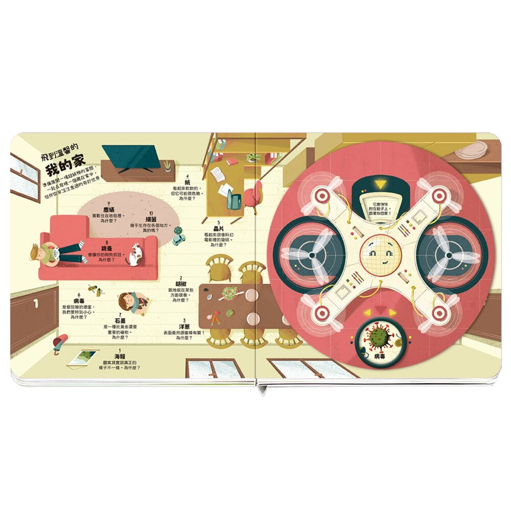 媽媽買 無人機探索遊戲書 華碩文化 世界動物大驚奇 微小世界大發現 人體透視大揭密 操作書 知識找找看 台灣現貨 5