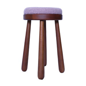 MIT 實木圓凳 矮凳 化妝椅 穿鞋凳 櫸木-圓Pon Pon [H450*W300mm]