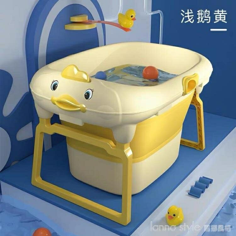 嬰兒浴桶折疊超大號加深加厚兒童洗澡家用小孩泡澡盆新生兒游泳桶