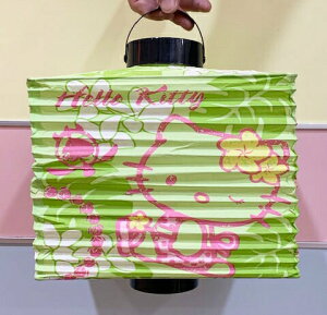 【震撼精品百貨】Hello Kitty 凱蒂貓 三麗鷗 KITTY日本紙燈籠(可折疊)-熱帶#46185 震撼日式精品百貨