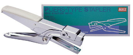 MAX HP-10 剪刀型釘書機 /一支入(定570) 手鉗式釘書機 訂書機