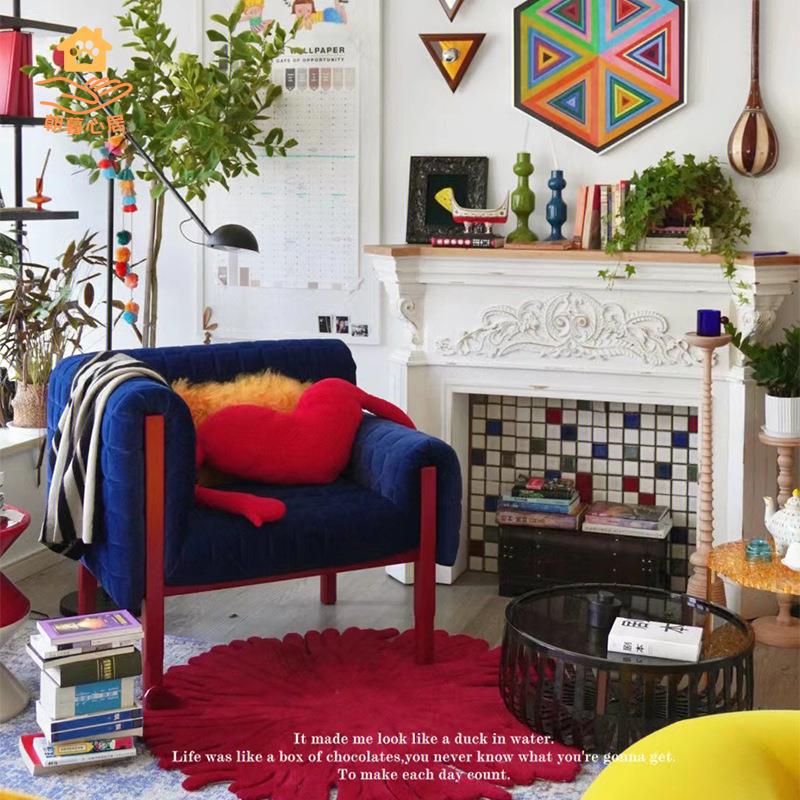 北歐意式寫意空間設計師現代布藝沙發