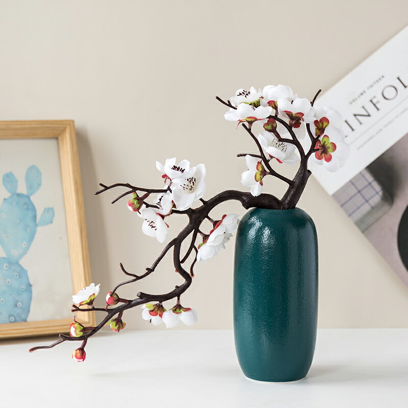 新中式仿真梅花枝臘梅假花花瓶擺設家居客廳玄關櫥窗裝飾花藝擺件 2
