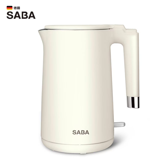 【SABA】1.7L雙層防燙快煮壺 SA-HK43