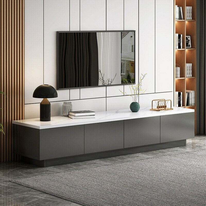 免運 電視櫃現代簡約茶幾組合小戶型家用客廳輕奢意式地櫃臥室電視機櫃