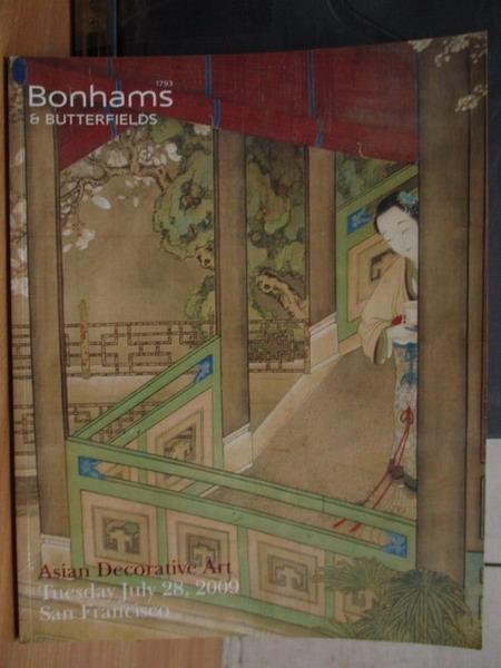 <br/><br/>  【書寶二手書T8／收藏_XGP】Bonhams_Asian Decorative Art_2009/7/28<br/><br/>