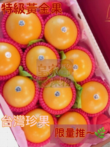 黃金果中大顆6入/8入/12入精緻禮盒附提袋/試嘗6箱/整箱買15入【入一般皇家果物】免運 3