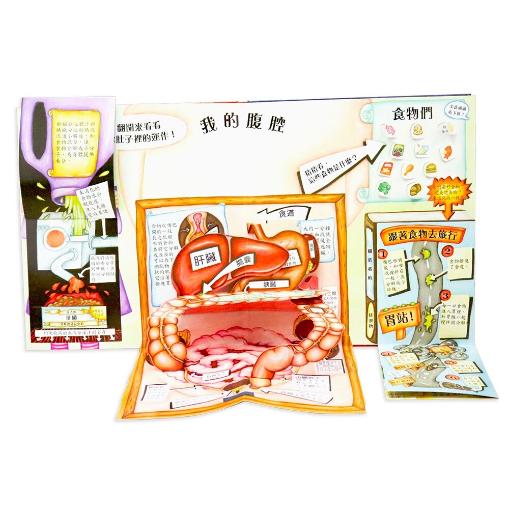 媽媽買 人體立體書 華碩文化 身體原來是這樣＋身體不可思議的祕密 3D互動機關 人體百科 親子共讀 3-8歲 4