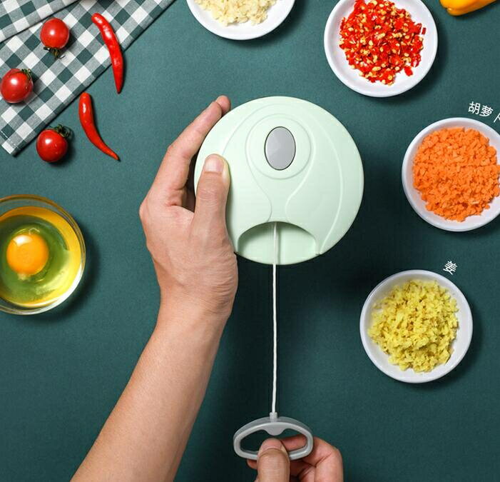 搗蒜器 拉蒜器家庭手動蒜泥神器搗蒜器壓蒜絞剝蒜蓉手拉式輔食攪碎機