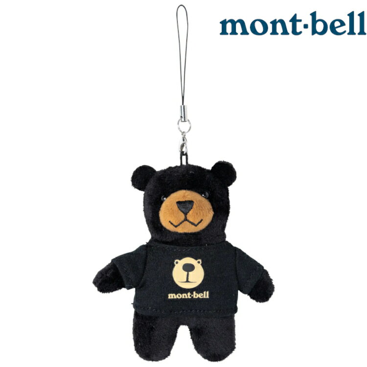 Mont-Bell MONTA BEAR STRAP #3 黑T恤蒙塔熊吊飾/小熊吉祥物 1134295