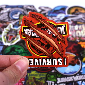 75pcs/pack Jurassic Park Dinosaur Stickers Toy for on Lugga