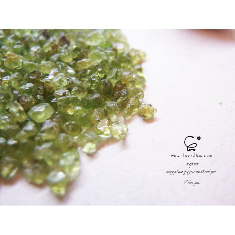 橄欖石碎石/橄欖石 /水晶飾品/ [晶晶工坊-love2hm]