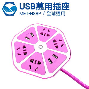 工仔人 電器 雙USB平面式電源插座 插頭轉換 USB充電 送電源轉接頭 MET-HS8P