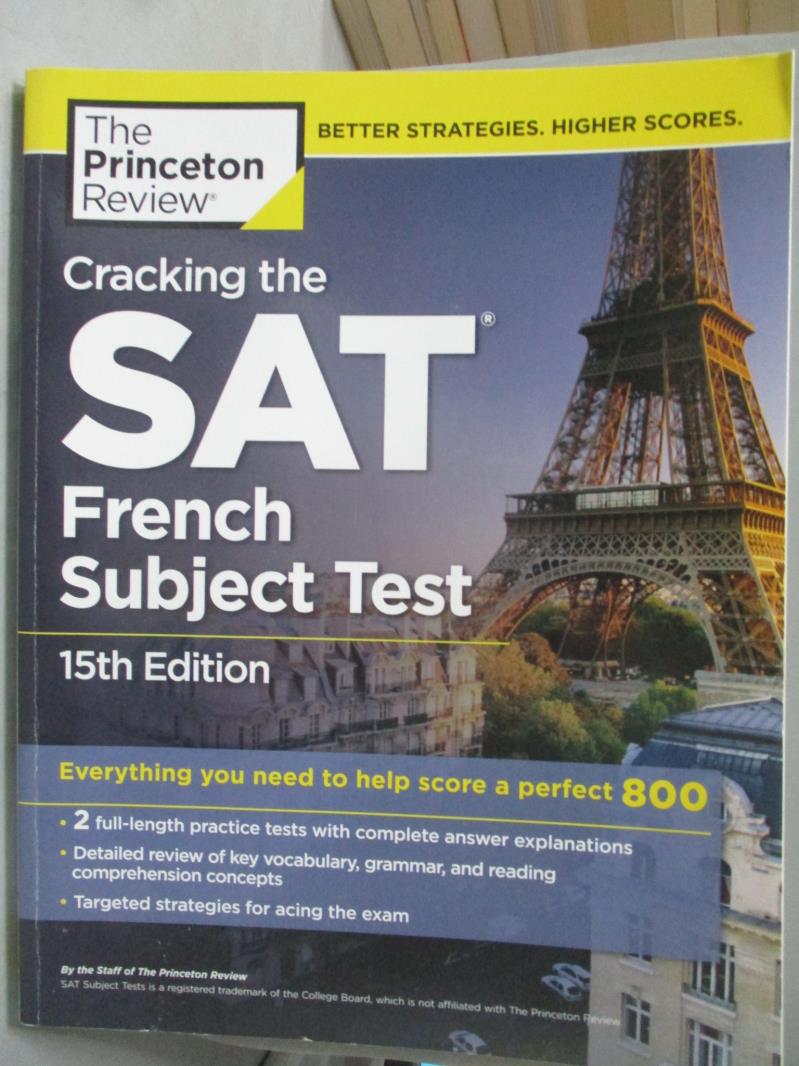 【書寶二手書T1／語言學習_ZHV】Cracking the SAT French Subject Test_Princeton Review