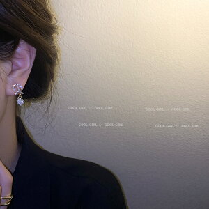 珍珠耳釘韓國氣質網紅耳環耳飾女耳夾水鉆設計高級感簡約小巧耳釘