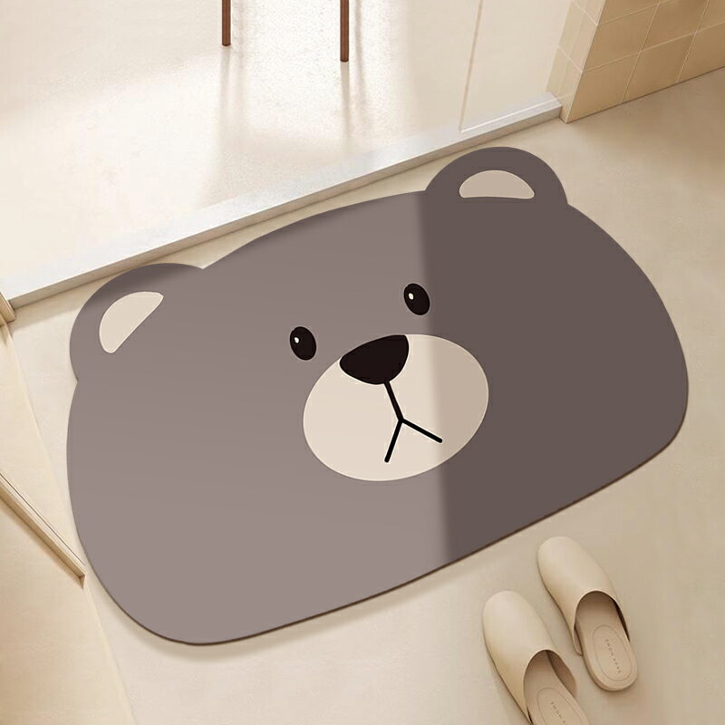 門口地墊 腳踏墊 吸水地墊 硅藻泥軟地墊浴室地墊門口防滑吸水墊子速幹家用洗手間衛生間腳墊『ZW4920』