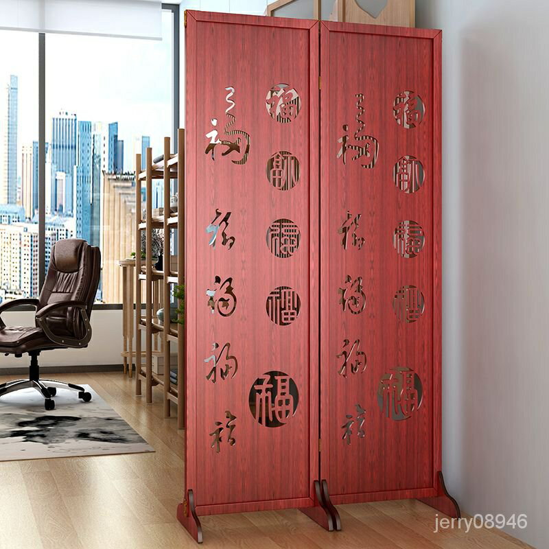 中式鏤空實木屏風隔斷墻裝飾客廳小戶型玄關簡約臥室