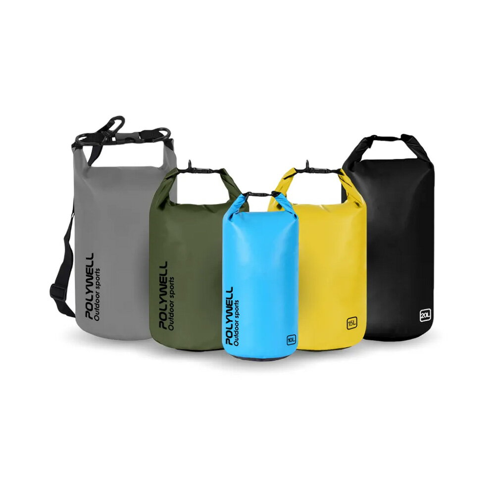 【史代新文具】寶利威爾Polywell 10L 15L 20L 防水漂流袋/漂流包/登山防水袋