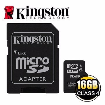 【新風尚潮流】金士頓記憶卡 16G 16GB Micro SDHC Class 4 C4 SDC4/16GB