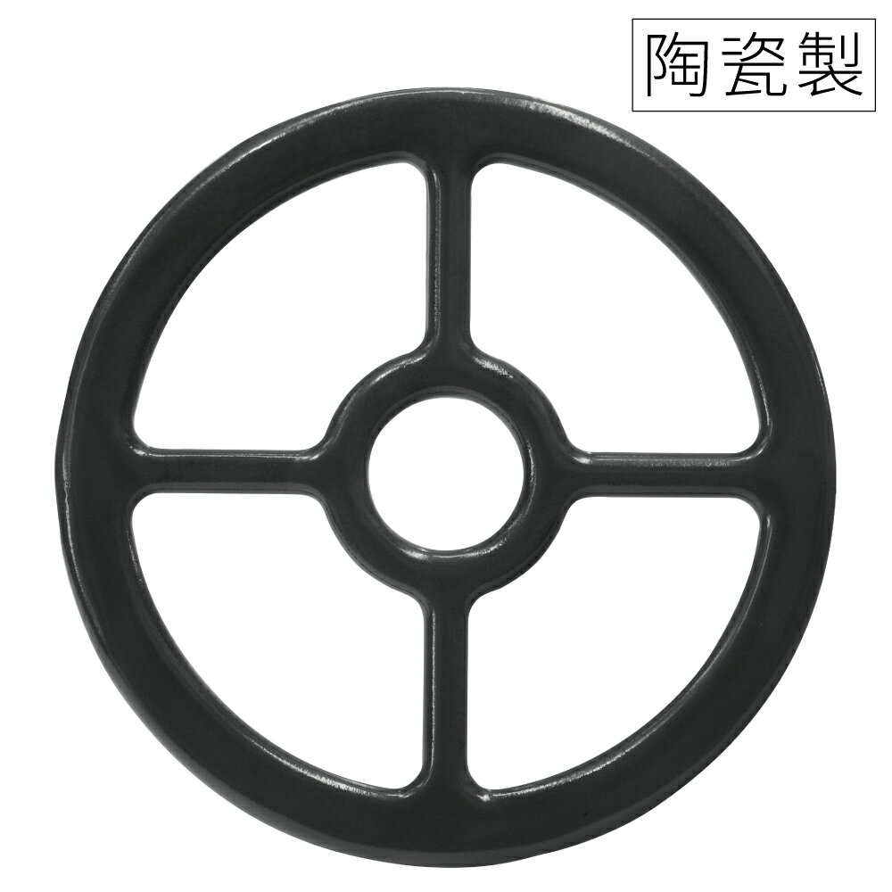 又敗家@日本富士琺瑯五德FUJIHORO瓦斯爐用爐架高鍋架GT-14(陶瓷製;適四爪&六爪爐具)卡式爐輔助盤 適放小鍋具小水壺 亦適登山露營用
