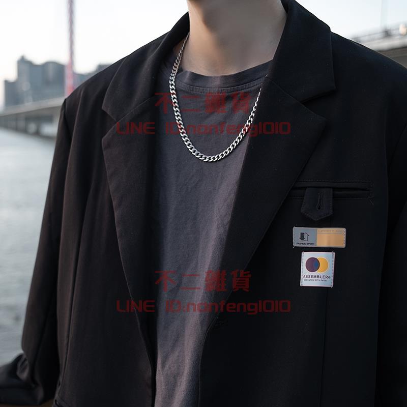 鈦鋼hiphop鏈條項鏈 男士嘻哈鏈子 裝飾女生情侶百搭配飾【不二雜貨】 1