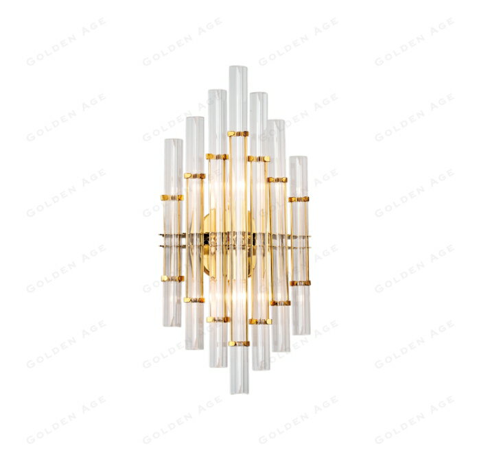 舞光 金色年代 水晶片型壁燈 2燈 鐵材電鍍金色 水晶 (附贈燈泡) 好商量~【領券滿額再折千12/31止】