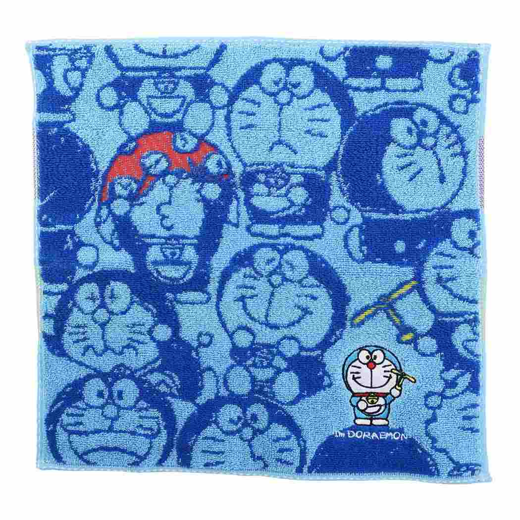 哆啦A夢Doraemon方巾30x30cm，浴巾/毛巾/吸水巾/長巾/運動毛巾/汗水擦巾，X射線【C730166】