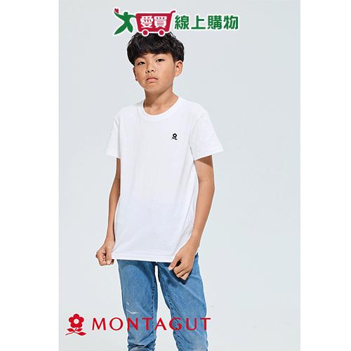 Montagut夢特嬌 童100%純棉圓領短袖 120~150cm 天然優質棉 吸汗透氣 短袖 上衣 童內衣【愛買】