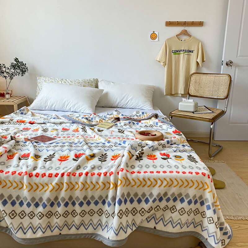 毛毯夏季薄款小毯子辦公室午睡空調毯沙發珊瑚絨毯春秋蓋毯夏涼毯