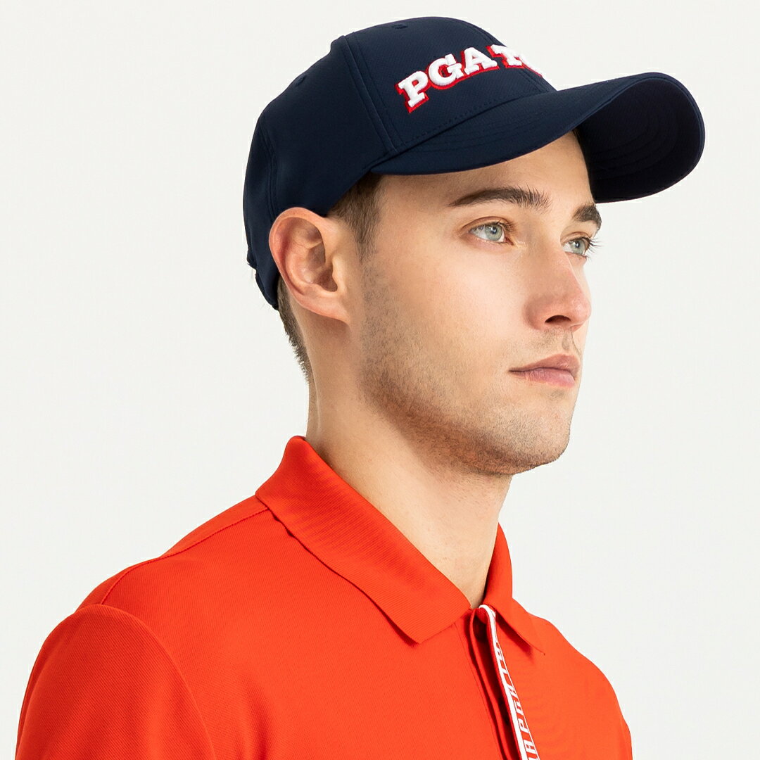 【SUPER GOLF】PGA TOUR LOGO 棒球帽(男)-禮服藍 [APP下單享4%點數]