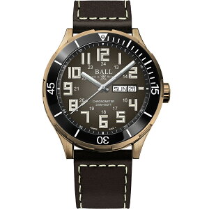 BALL 波爾錶 Roadmaster StarLight 青銅錶(DM3070B-LC-BR)-42mm-棕面皮革【刷卡回饋 分期0利率】【跨店APP下單最高20%點數回饋】