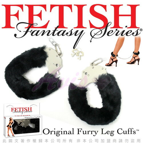 ◤SM情趣◥ 美國FETISH-Original Furry Leg Cuffs-SM彩色絨毛金屬腳銬-黑 【跳蛋 名器 自慰器 按摩棒 情趣用品 】【情趣職人】