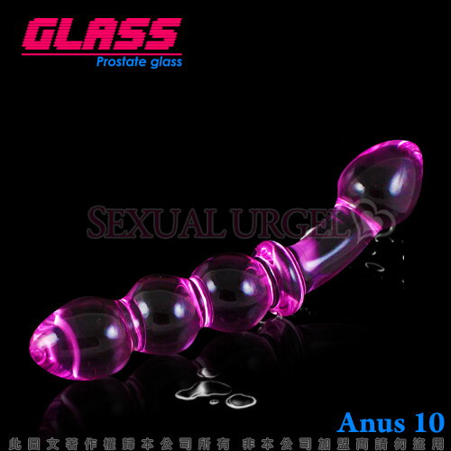 GLASS-粉紅精靈-玻璃水晶後庭冰火棒(Anus 10)【情趣職人】