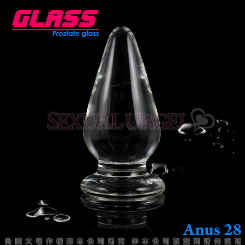GLASS-大SIZE肛塞-玻璃水晶後庭冰火棒(Anus 27)【情趣職人】