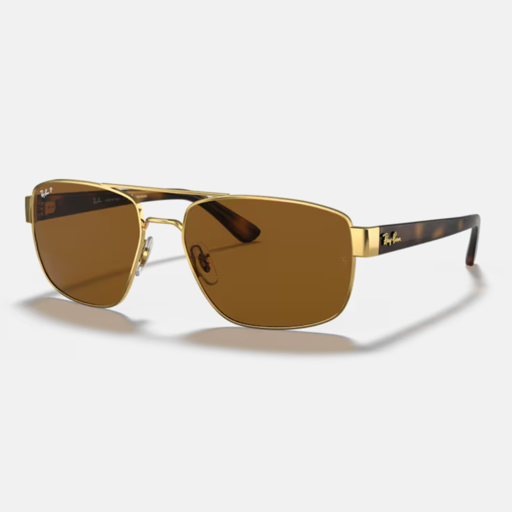 Ray Ban｜RB3663-001/57 雙槓偏光太陽眼鏡