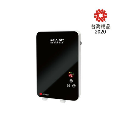 【ReWatt 綠瓦】變頻恆溫數位電熱水器黑色-套房專用(QR-001A) 220V 6.5KW 桃竹苗提供安裝服務