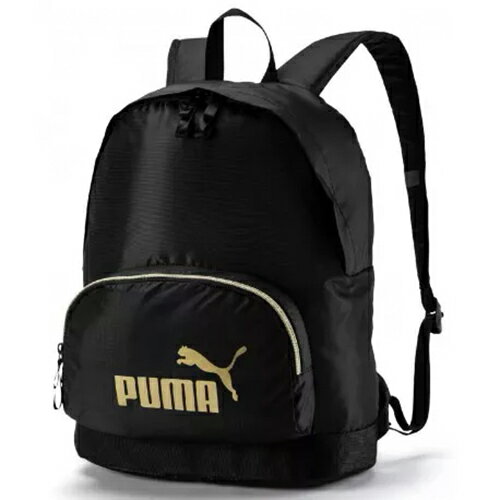 PUMA CORE 背包 後背包 休閒 黑 金【運動世界】07571603【APP限定 | 單筆滿799元結帳輸入序號『GT-MEN1906』再折70元】