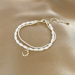 復古巴洛克珍珠手鏈女夏ins小眾設計高級感手飾年新款潮手環
