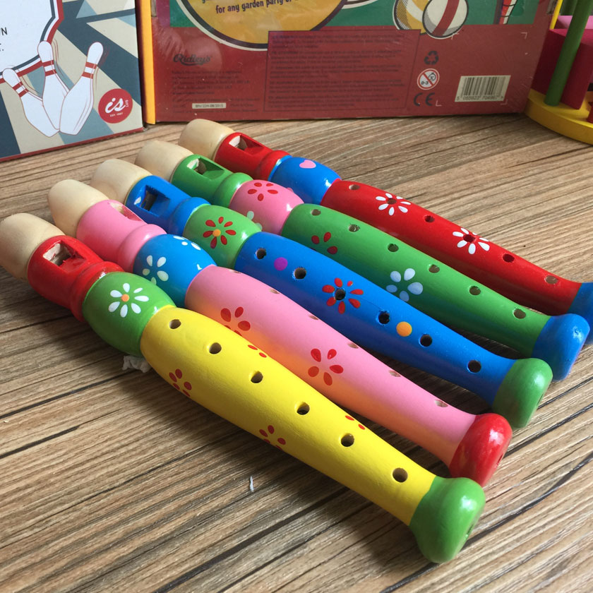 兒童短笛子樂器初學女孩幼兒園吹奏音樂早教玩具六孔豎笛